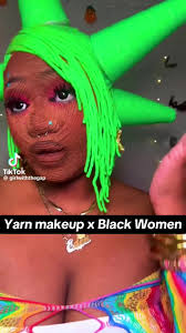 Black Girl Magic Face with Yarn