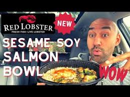 Remove cod from marinade and season both sides of each. Absolutely Delicious Red Lobster New Sesame Soy Salmon Bowl Youtube