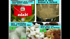 Satukan kacang tanah bersama air secukupnya di dalam periuk dan jerangkan dengan menggunakan api sederhana. Lontong 1 Nasi Impit Rice Cube 2 Sayur Lodeh Coconut Vegetables Stew 3 Sambal Kacang Peanut Sauce Youtube