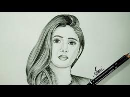 How To Draw Sketch Of Realistic Girl Sketch With Pencil Time Lapse Video Tutorial Youtube Girl Sketch Drawings Drawing Sketches