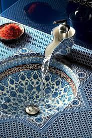Waschbecken Im Marokkanischen Stil Marrakesh Von Kohler Arabisches Muster Badezimmer Marokkanisches Bad