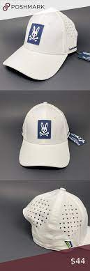 Psycho Bunny Logo Men S White Golf Cap Brand New With Tags Rare Psycho Bunny Accessories Hats Psycho Bunny Bunny Logo Bunny Man