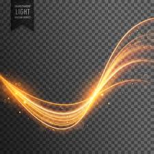 Transparent Light Effect In Gold Color Vector Art Design Vector Free Light Effect
