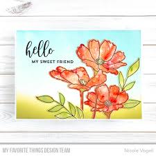 Stamps Flowers In Bloom Wildflowers Well Hello Nicole Vogeli Mftstamps Blooming Flowers Card Kit Flower Cards