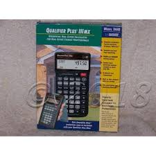 For Sale Qualifier Plus Iiimx Calculator 3440 Calculated Inds Webstore Calculator Graphing Calculator Financial Calculators