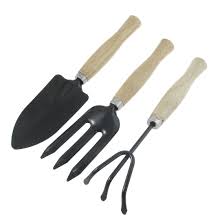 Looking for a good deal on tooth tools? Wood Handle Black Garden Tools Set Rake Pointed Shovel 3 Teeth Digging Fork Buy Online In Burkina Faso At Burkinafaso Desertcart Com Productid 139623272