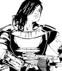 Devin Doty Illustrator On Instagram Cara Dune Portrait I Still Need To Add Color Themandalorian Car Illustrators On Instagram Cara Dune Instagram