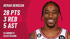demar derozan vs charlotte hornts statmuse