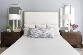 They can also make a space seem more expansive, so they're a great choice if your bedroom is on the small side. Project Reveal A Soothing Master Bedroom And Striking Powder Room Makeover Designed