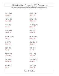 The Using The Distributive Property Answers Do Not Include Exponents A Math Worksheet Page 2 Algebra Worksheets Exponent Worksheets Distributive Property