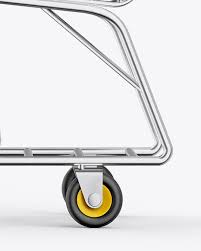 Download Shopping Cart W Kraft Boxes Mockup In Packaging Mockups On Yellow Images Object Mockups PSD Mockup Templates