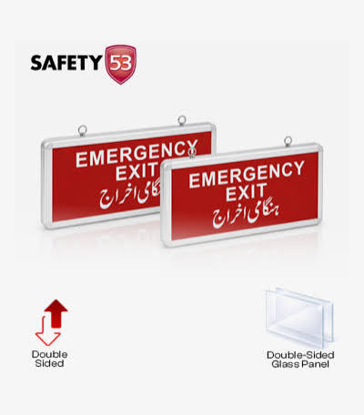 Exit Light Double Side “EMERGENCY EXIT” Red