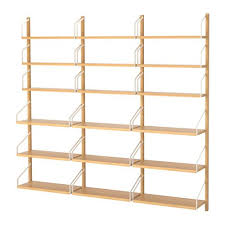 Svalnas Wall Mounted Shelf Combination Bamboo 76x9 7 8x69 1 4 Rangement Mural Ikea Rangement Mural Et Rangement Ouvert