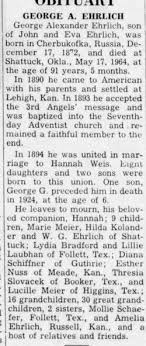 George Alexander Ehrlich (1872-1964)