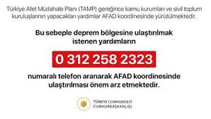Merhabalar, afad (afet ve acil durum yönetimi başkanlığı) santral numarası '0 (312) 258 23 23' olup, acil çağrı numarası '122'dir. Cumhurbaskanligi Uyardi Bu Numarayi Arayin Haberi Borsagundem Com