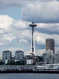 If you start with the space needle, you'll board an elevator to the space needle observation deck, 520 feet (158 meters) above the city. Space Needle Seattle Travel