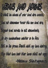 Venus And Adonis Goddess Of Love Venus Poems