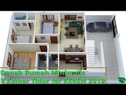 Inspirasi gambar rumah minimalis dengan 3 kamar tidur. Denah Rumah Minimalis 3 Kamar Tidur Ter Update 2021 Youtube
