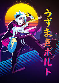 Uzumaki Boruto Metal Poster Print 80sretro Displate In 2021 Uzumaki Boruto Boruto Wallpaper Naruto Shippuden