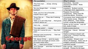 Wordpress Com Mice And Men Quotes Of Mice And Men Gcse English