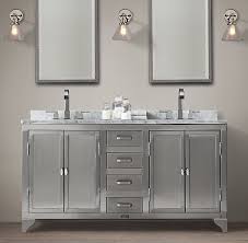 1930s Laboratory Stainless Steel Double Vanity Sink Lavabo Vanite Bathroom Vanity Vanites De Petites Salle De Bains