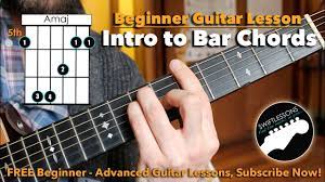 And the dreaded f major or b major chord hinders them from playing their favorite song. How To Really Play Bar Chords A Beginner Guitar Tutorial Youtube