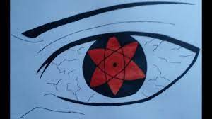 How To Draw Eyes Sasuke's Mangekyou Sharingan Color - Youtube