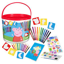 A colorful sketch with the lovable carton character, peppa pig. Peppa Pig Activity Cube 46pcs