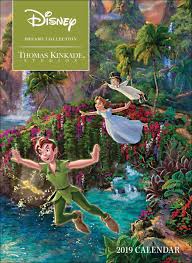 Disney Peter Pan By Thomas Kinkade Studios Calendar Disney Peterpan Thomas Kinkade Disney Paintings Thomas Kinkade Thomas Kinkade Disney