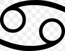 Ζῳδιακός, zōdiakos) is a circle of twelve 30° divisions of celestial longitude that are centered upon the ecliptic: Cancer Astrological Sign Symbol Png 512x512px Cancer Aqua Area Astrological Sign Blue Download Free