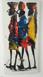 African Painting Art Beautiful Colors Art Life Traditions Culture Tanzania Home African Paintings African Art African American Art