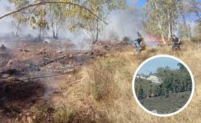 El parque permanecerá cerrado hasta que el fuego esté totalmente controlado. Un Incendio Afecta A Diez Hectareas Del Cerro De La Esperanza En Alconchel Hoy