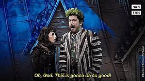 Also during this song, he's liable to reference what theater they're performing in, and outright threatens the audience if he hears any cell phones. Pin By Carmi On Beetlejuice Musicals Funny Beetlejuice Musicals