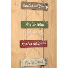 Schild Aus Holz Herzlich Willkommen Rotes Schild Dekoration Gartengeschenke Gartenwerkzeug