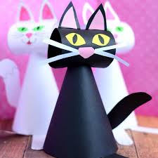Just click and print for free activities you can do now. 25 Curiously Cute Cat Crafts For Kids