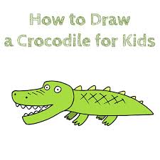 How to draw an alligator head? How To Draw A Crocodile For Kids How To Draw Easy