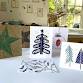 Christmas card Lino printing for beginners event in Chippenham