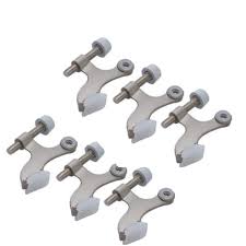 Radius satin nickel door hinge (1412) model# 14985. New Satin Nickel Door Hinge Pin Stop Stopper Hinges Brushed Nickel Doors Door Hardware Patterer Home Garden