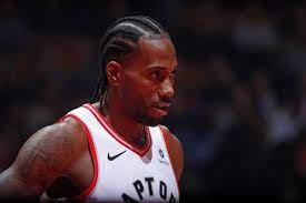 He actually doesn't look too bad with that kind of hair, makes him look older. Kawhi Leonard Says Raptors Will Only Improve This Isn T Our Ceiling