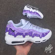 Nike Air Max 95 Purple Dripping Chaussure Nike Enfant Chaussures Nike Customiser Chaussures
