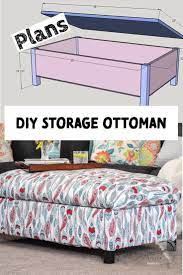 The ottoman has a removable tray and can store all my hair drying tools and accessories. Diy Upholstered Storage Ottoman How To Build An Ottoman Full Tutorial Diy Storage Ottoman Diy Storage Upholstered Storage