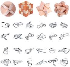 What does a gifted child like more than an intellectual challenge? Amazon Com Brain Teasers Wooden And Metal Puzzles 28pcs Unlock Interlock 3d Brain Puzzle Games Iq Test Toys Brain Teaser Toy For Kids Adults Toys Games