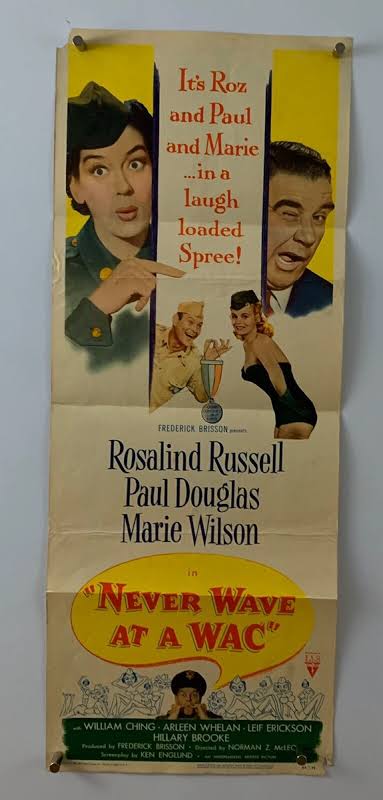 NEVER WAVE AT A WAC Movie Poster (VeryGood-) Insert 1953 Rosalind Russell  327 | eBay