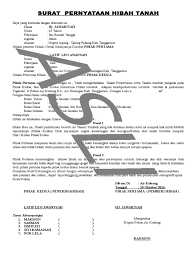 297 contoh surat pernyataan lengkap download cara. Contoh Surat Hibah Tanah Pdf Nusagates