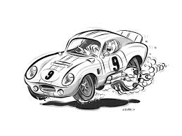 Asking joel how he got into drawing cars, he said: Hot Rod Style Cartoon Art On Behance