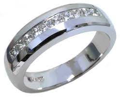 Diamonds For Him Wedding Ring Www Hannoush Com Mens Diamond Band Mens White Gold Rings Diamond Bands