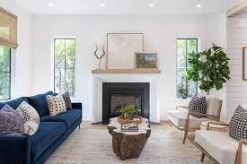 Melissa Shapiro Interiors On Instagram I M So Happy That My Client Wanted A Navy Velvet Sofa In The L Blue Sofa Living Living Room Drapes Living Room Classic