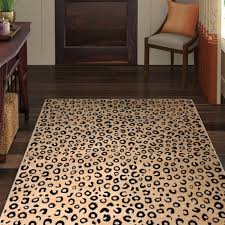 Black And Brown Rugs For Living Room Poteat Animal Print Black Area Rug Animal Print Rugs Living Room Black Area Rugs Area Rugs