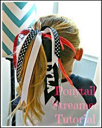 10 Easy To Make Hair Accessories For Girls Ducks N A Row Cute Diy Hair Accessories Ponytail Streamer Tutorial Ponytail Streamer
