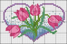Free Floral Heart Design With Tulips Lesley Teare